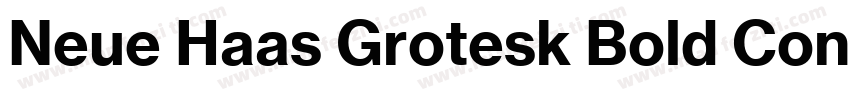 Neue Haas Grotesk Bold Condensed字体转换